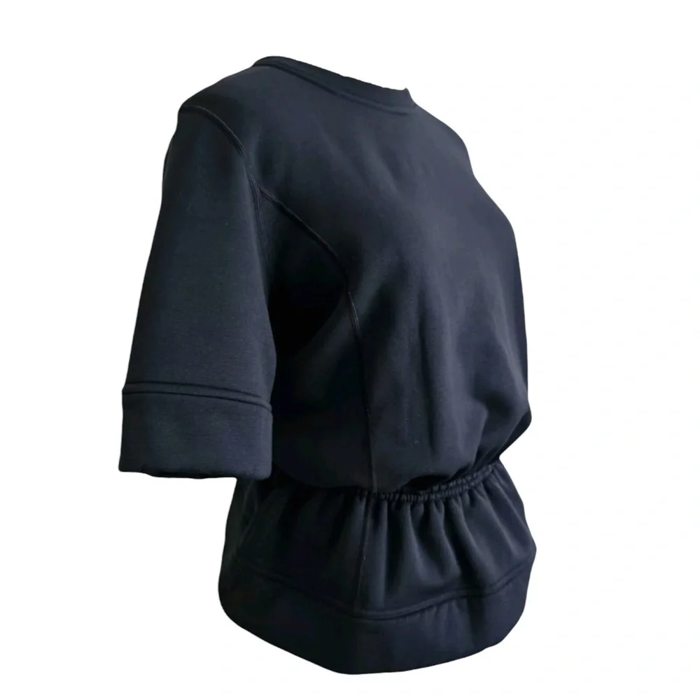 LULULEMON Peplum Pullover Top in Inkwell Navy Size Medium